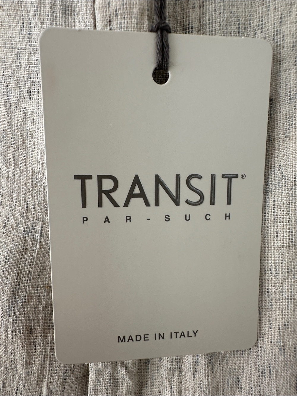 TRANSIT PAR-SUCH Barrel Leg Crop- Lightweight Linen Blend Pants - Made in Italy - Picture 6 of 10